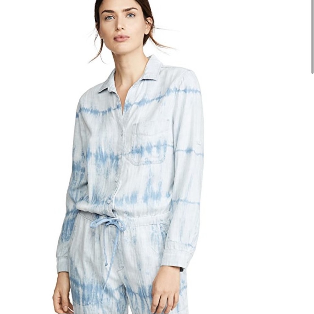 Bella Dahl Light Blue Utility Jumpsuit